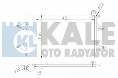 KALE OTO RADYATOR 390700 -  Конденсатор, кондиционер